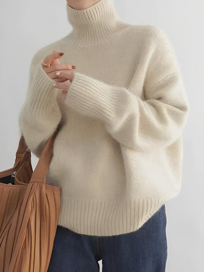 Pullover mit hochgeschlossenem Kragen
