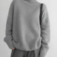 Pullover mit hochgeschlossenem Kragen