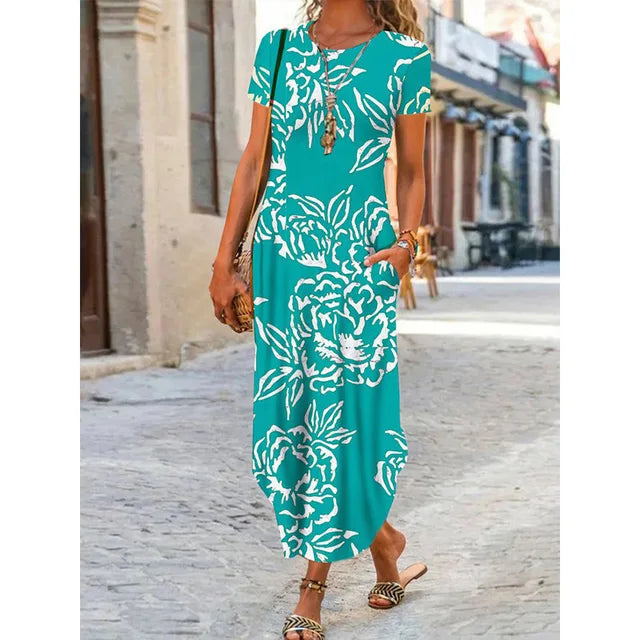 Lara - Kulturelles Maxikleid in Schwarz