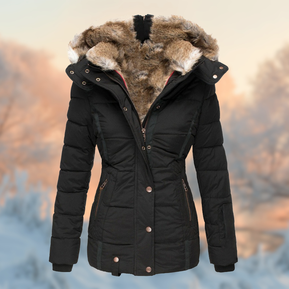 Mariska - Damen Winterjacke mit Pelz