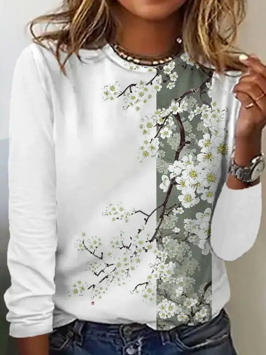 SpringStil® - Stylisches Print-Rundhals-Top