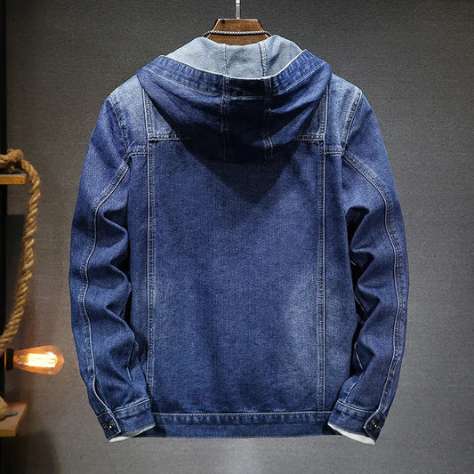 Reynan - Denim Jacke mit Kapuze