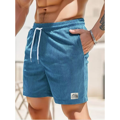 Azure Freizeit-Shorts für Herren mit Großen Taschen