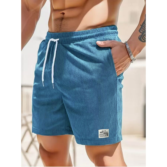 Azure Freizeit-Shorts für Herren mit Großen Taschen