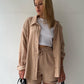 Liselle | Chic und kuschelig Langarm-Shirt-Shortset