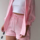Liselle | Chic und kuschelig Langarm-Shirt-Shortset