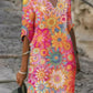 Hannah – kleid mit v-ausschnitt und blumendruck