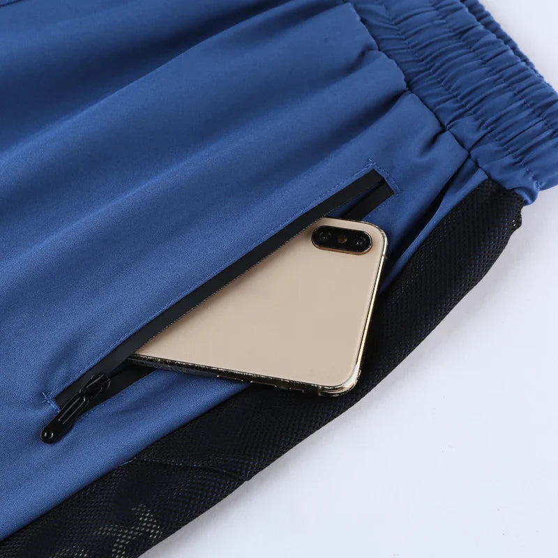 Herren-Trainingsshorts mit Reißverschlusstaschen