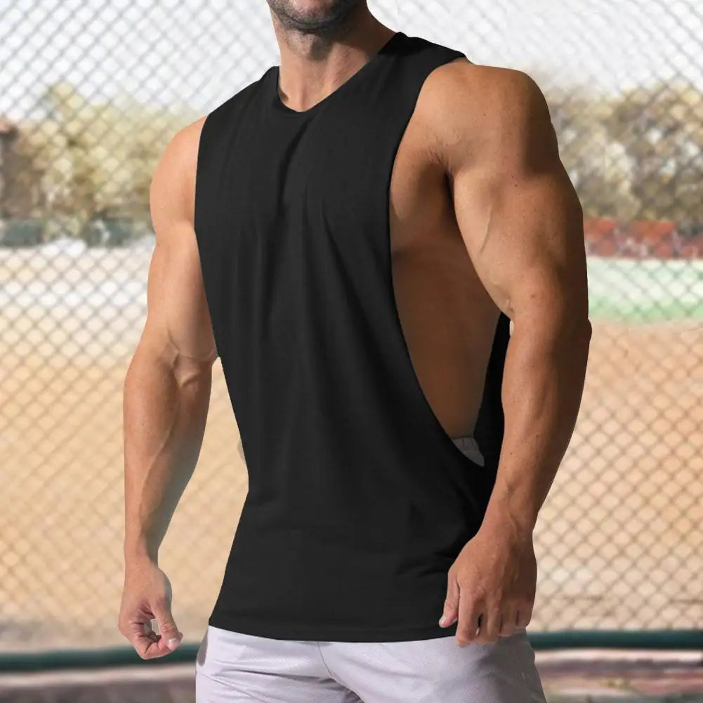 Tobias - Schwarzes Sport-Tanktop