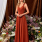 Amelie - Rostrotes Abendkleid