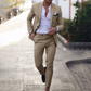 Business Outfit für Herren mit Blazer beige und Hose