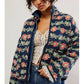 Christina - Vintage Blumen Bedruckte Jacke