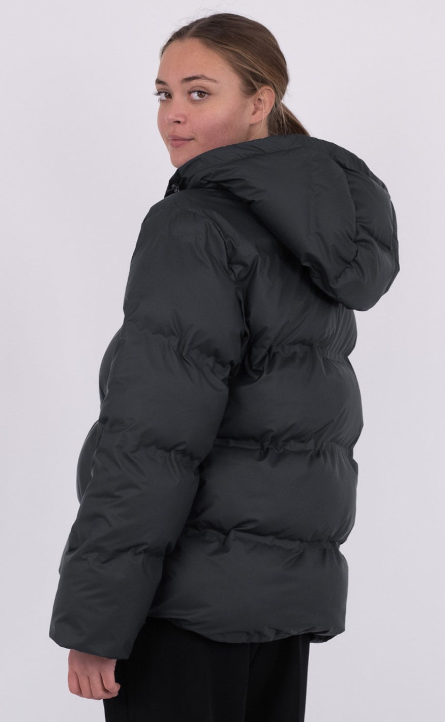 Neo Noir Jakke - Fox Puffer - Black