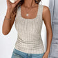 Beiges Rippentanktop - Nina