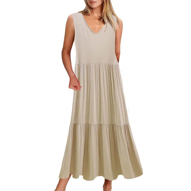 Luisa - Elegantes Schwarzes Maxikleid