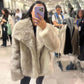 Gaea - Pelzige Cropped Winterjacke für Frauen