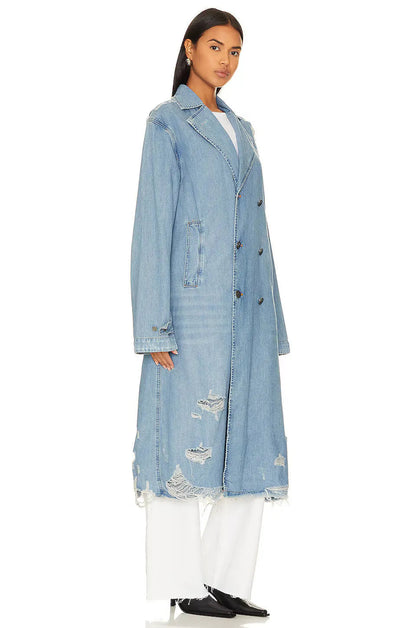 Elegante Frauen-Jeansjacke für Herbst & Winter 2024