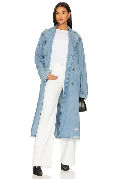 Elegante Frauen-Jeansjacke für Herbst & Winter 2024