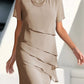 Pacey - Plissiertes Chiffonkleid