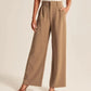 Beige Weite Freizeithose - Elena