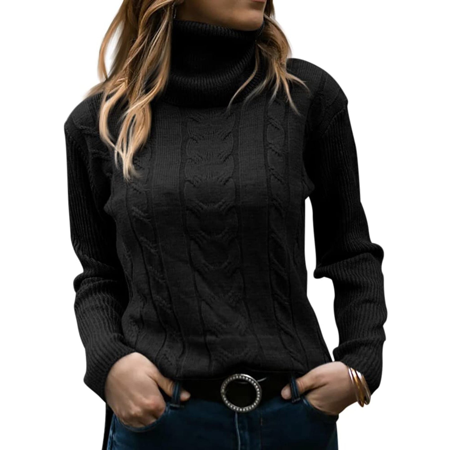 Amira - Gemütlicher Rollkragenpullover für Frauen