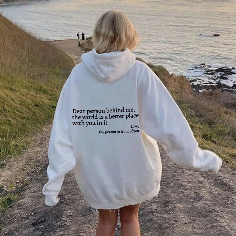 Angel™ - liebe person hinter mir unisex hoodie [letzter tag rabatt]
