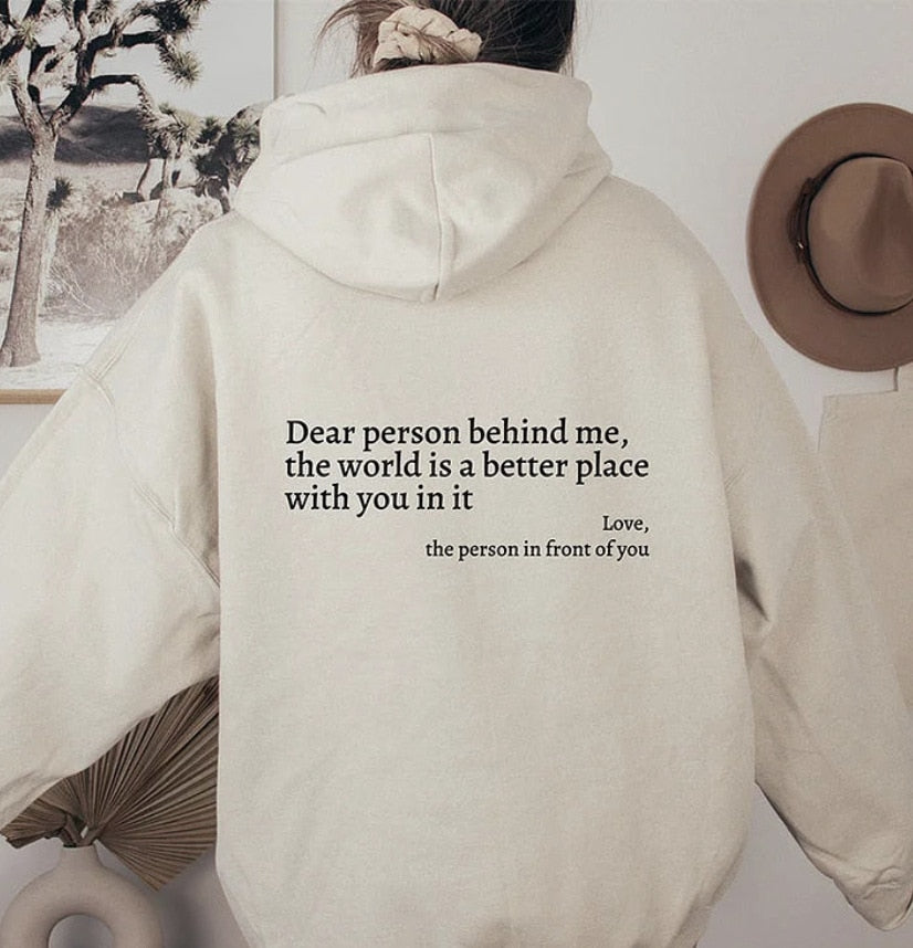 Angel™ - liebe person hinter mir unisex hoodie [letzter tag rabatt]