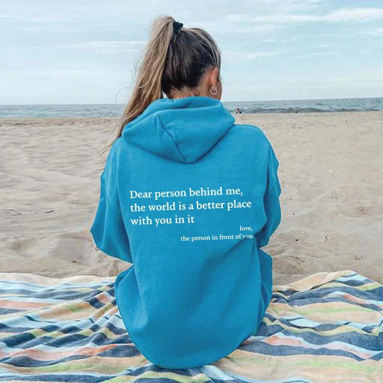 Angel™ - liebe person hinter mir unisex hoodie [letzter tag rabatt]