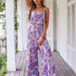 Breanna - Blumiger Weitbein-Jumpsuit
