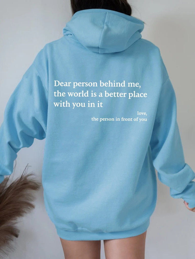 Angel™ - liebe person hinter mir unisex hoodie [letzter tag rabatt]