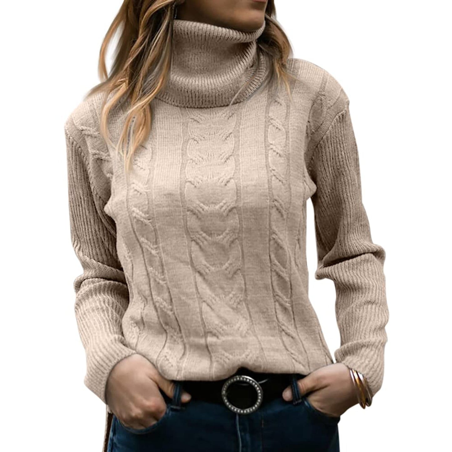 Amira - Gemütlicher Rollkragenpullover für Frauen