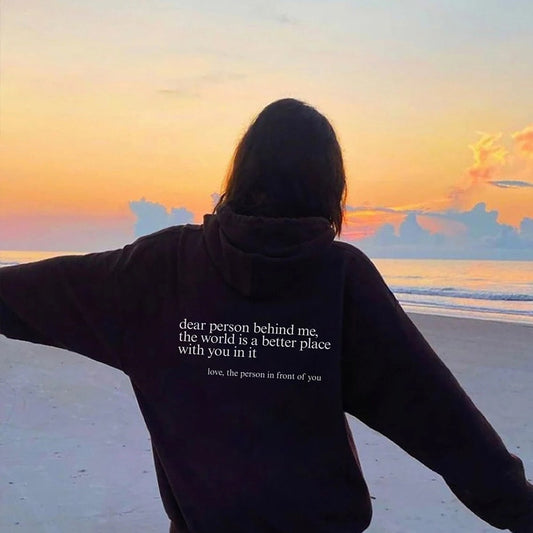 Angel™ - liebe person hinter mir unisex hoodie [letzter tag rabatt]