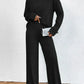 Alice - Gestrickte Hose und Rollkragenpullover