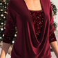 MIRIAM - Weiche Bluse aus glitzernder Baumwolle