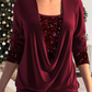 MIRIAM - Weiche Bluse aus glitzernder Baumwolle