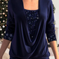 MIRIAM - Weiche Bluse aus glitzernder Baumwolle