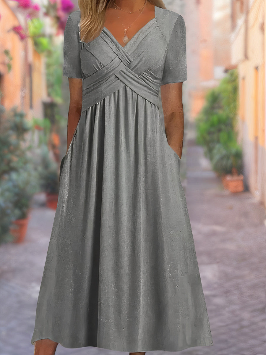 V- ausschnitt sommerkleid - selby