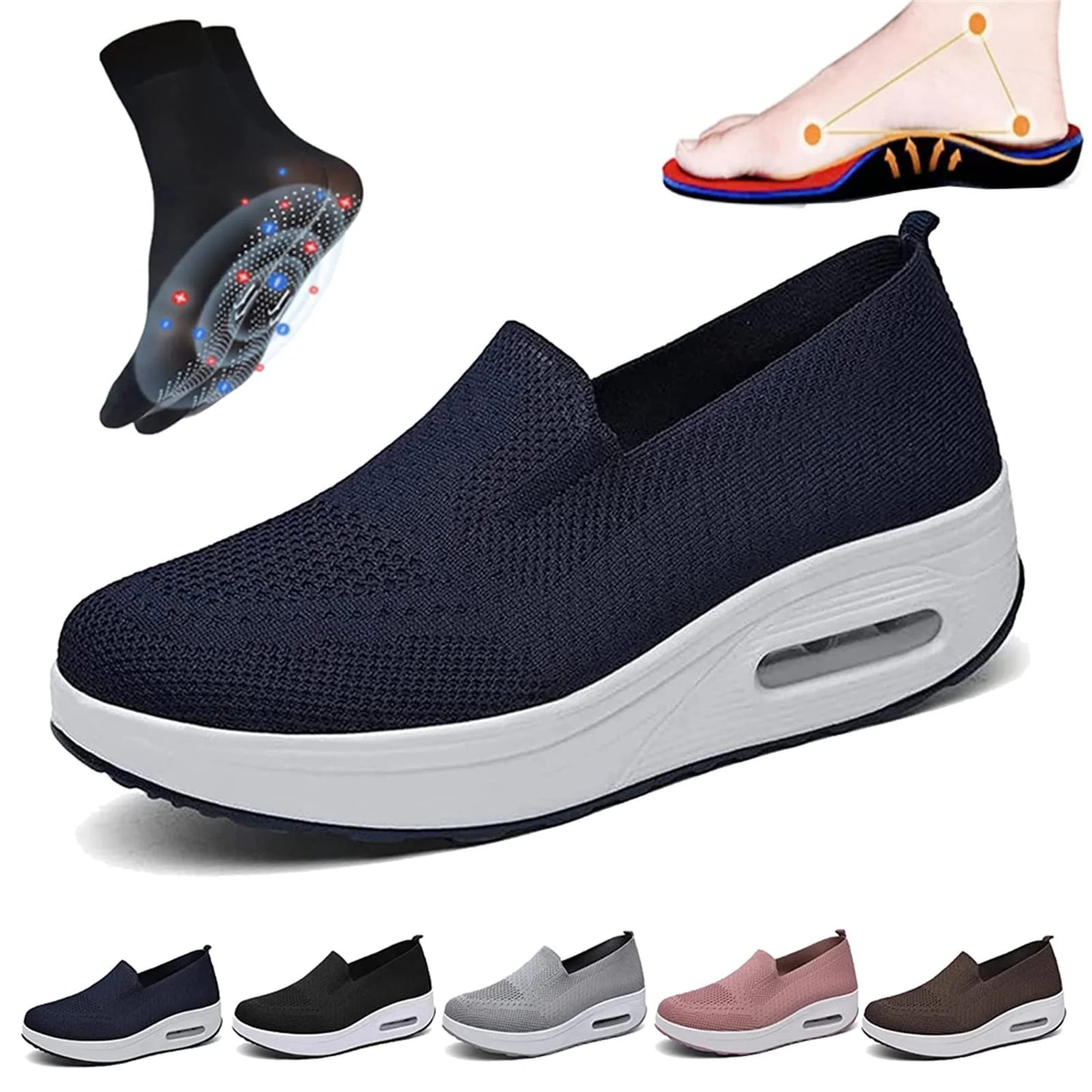 Niki - Orthopädische softe Slip-On Sneakers für Frauen