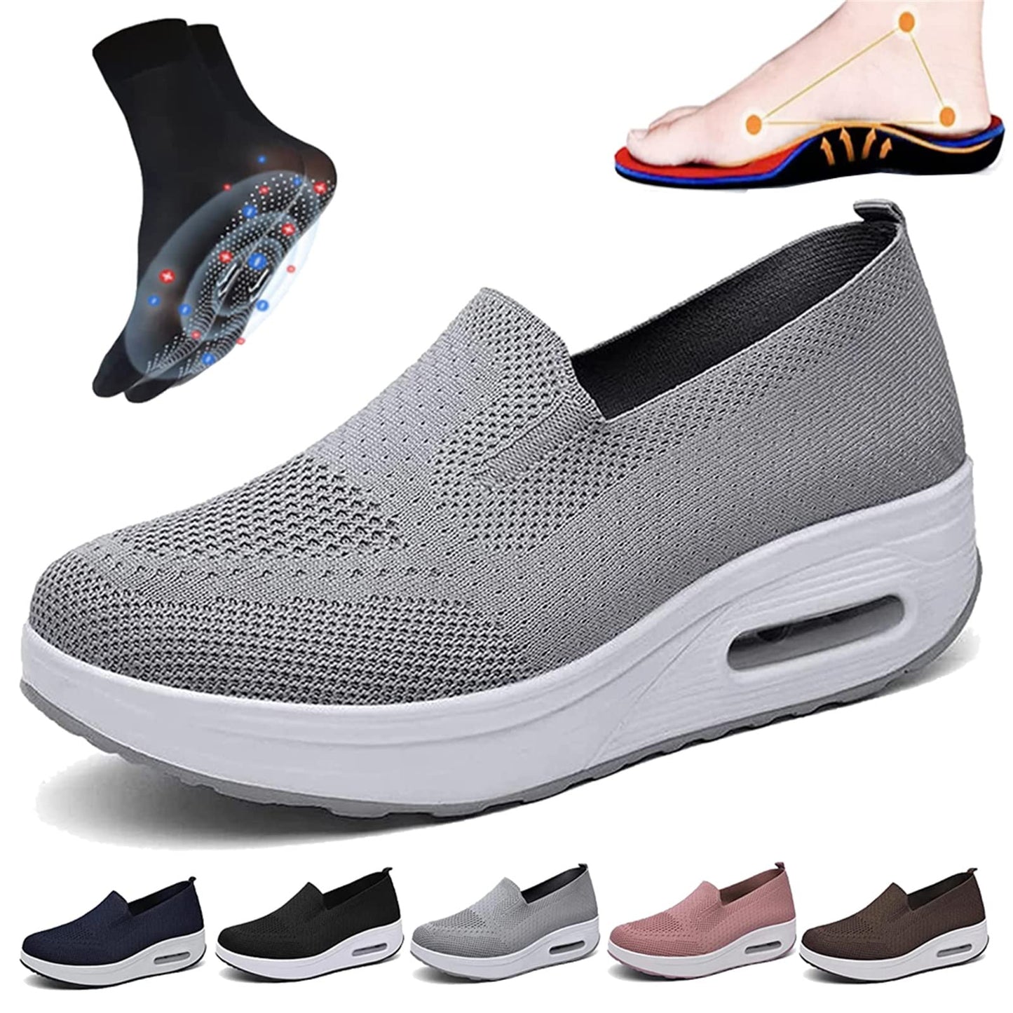 Niki - Orthopädische softe Slip-On Sneakers für Frauen