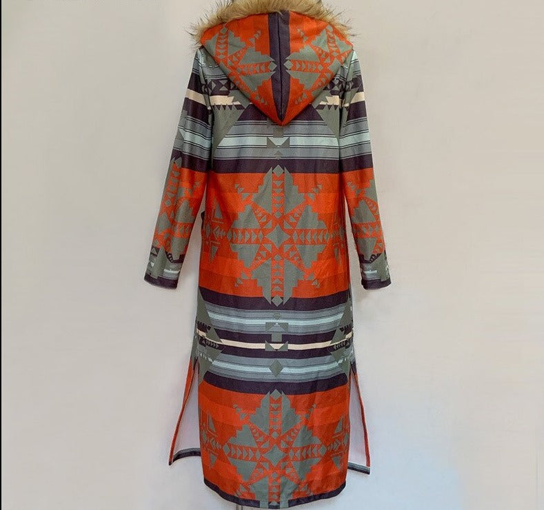 Damen Pelzmantel mit klassischem Design - perfekt für den Winter