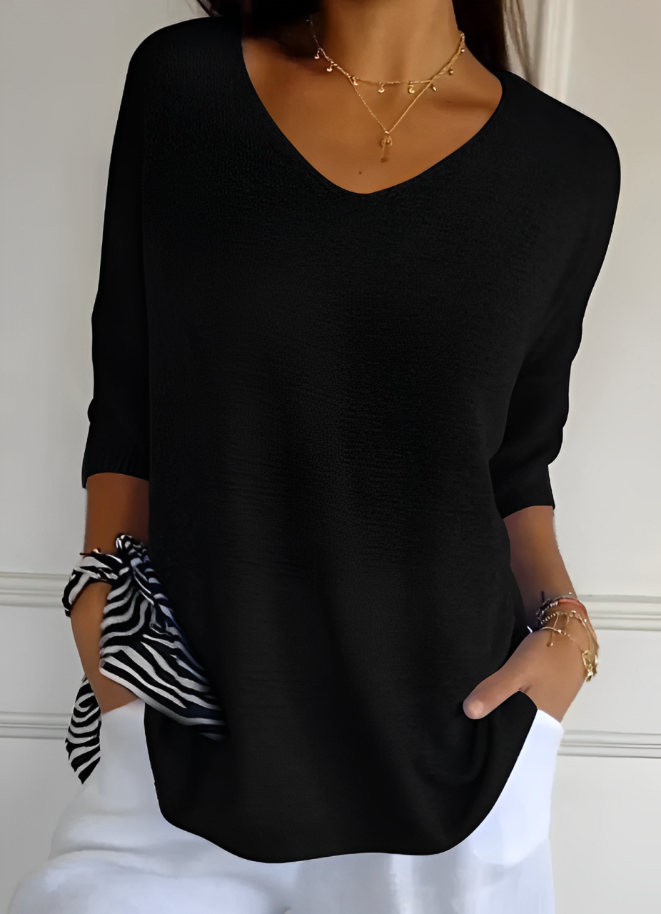 Damen V-Ausschnitt Top - Noami