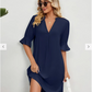 Amabel | Sommer Damen Kleid mit V-Ausschnitt