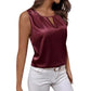 Beige Satin-Top - Elena