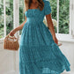Clara - Marineblaues Sommerkleid mit Rüschen
