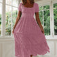Clara - Marineblaues Sommerkleid mit Rüschen