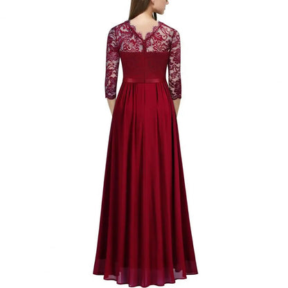 Helena - Rubinrote Eleganz Abendkleid