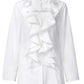 Julia – Asymmetrische Button-Down-Bluse für Damen