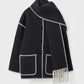Frauen Winterjacken Set: Stilvolle Jacke mit Schal für Herbst/Winter