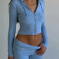 Lucija - Zweiteiliges Bodycon-Strick-Set