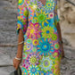 Hannah – kleid mit v-ausschnitt und blumendruck